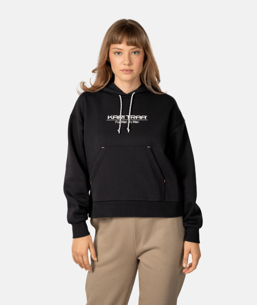 Kari Traa Anelie Logo Hood in SCHWARZ