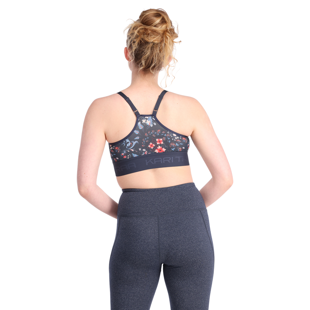 Kari Traa Froya Printed Sports Bra in BLAU