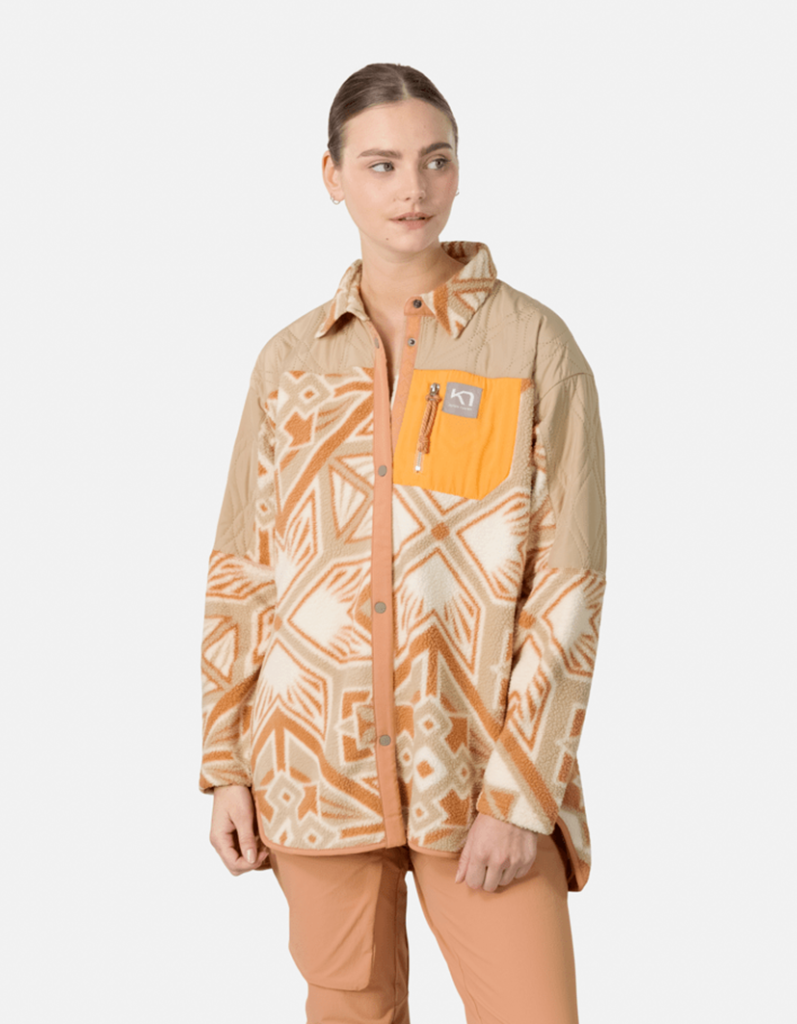 Kari Traa Rothe Jacket Shirt in BEIGE