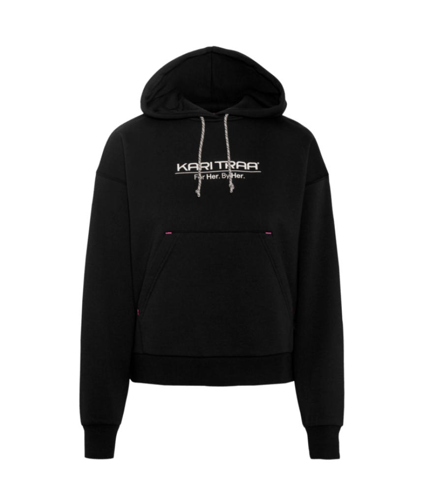 Kari Traa Anelie Logo Hood in SCHWARZ
