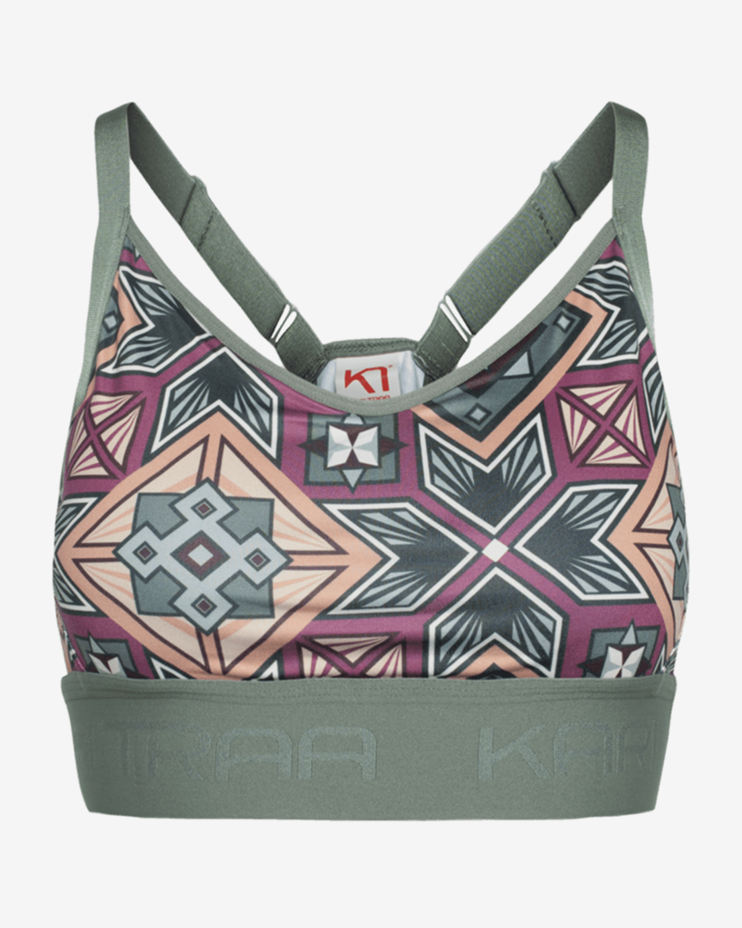 Kari Traa Froya Printed Sports Bra in GRÜN