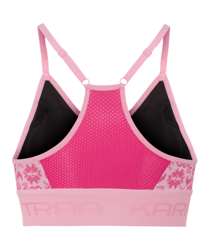 Kari Traa Var Printed Sports Bra in PINK