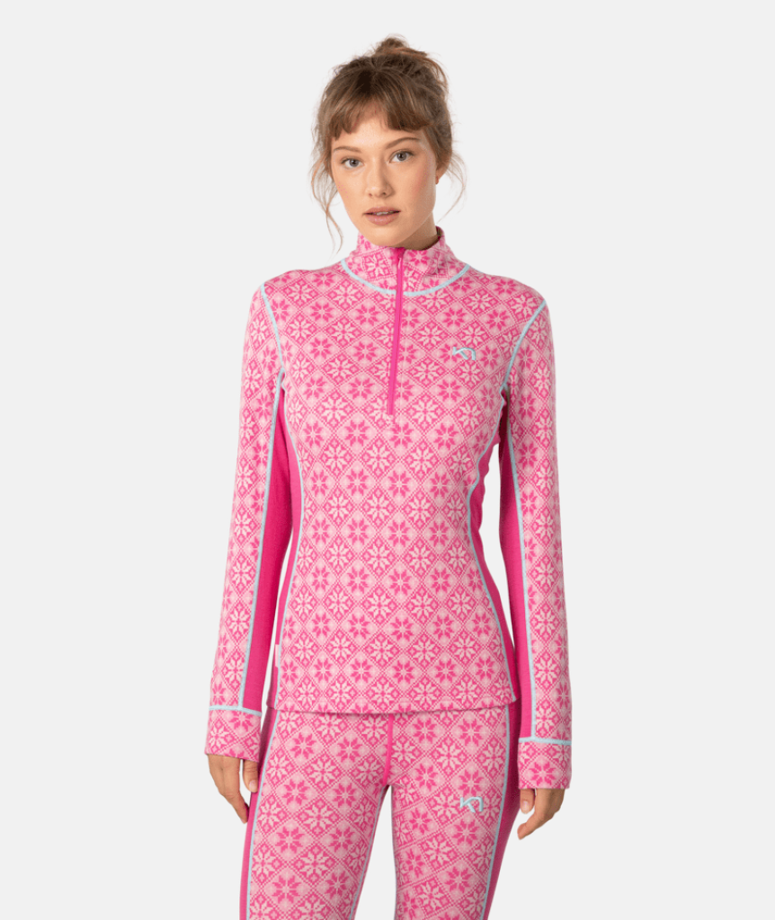 Kari Traa Rose Half Zip in PINK
