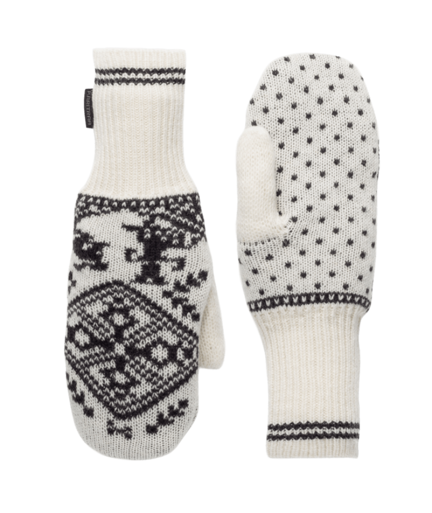 Kari Traa Saga Knit Mittens in WEISS