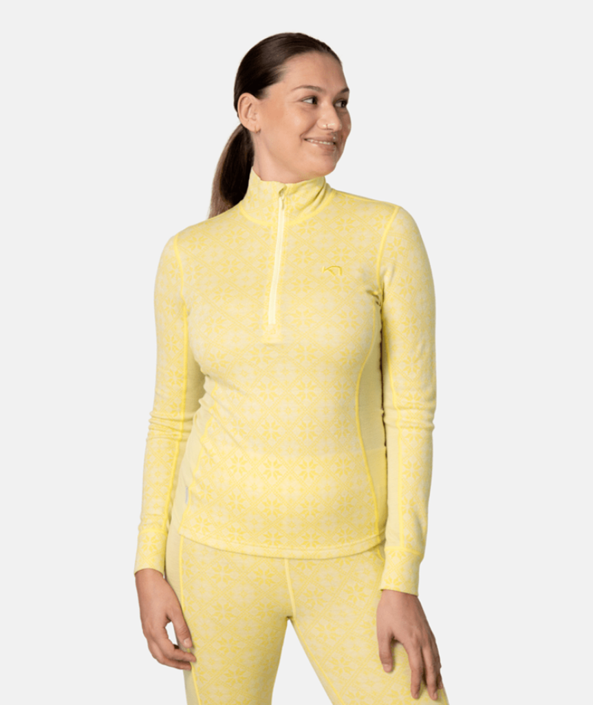 Kari Traa Rose Half Zip in GELB