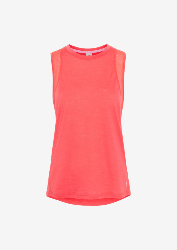 Kari Traa Embla Wool Top in ORANGE