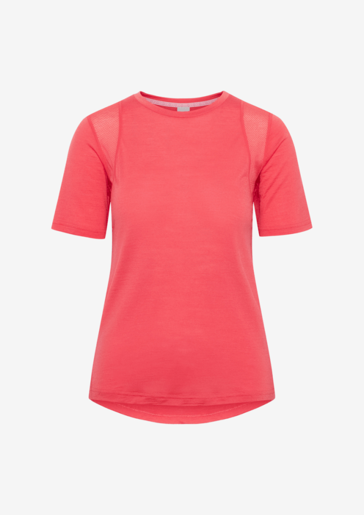 Kari Traa Embla Wool Tee in ORANGE