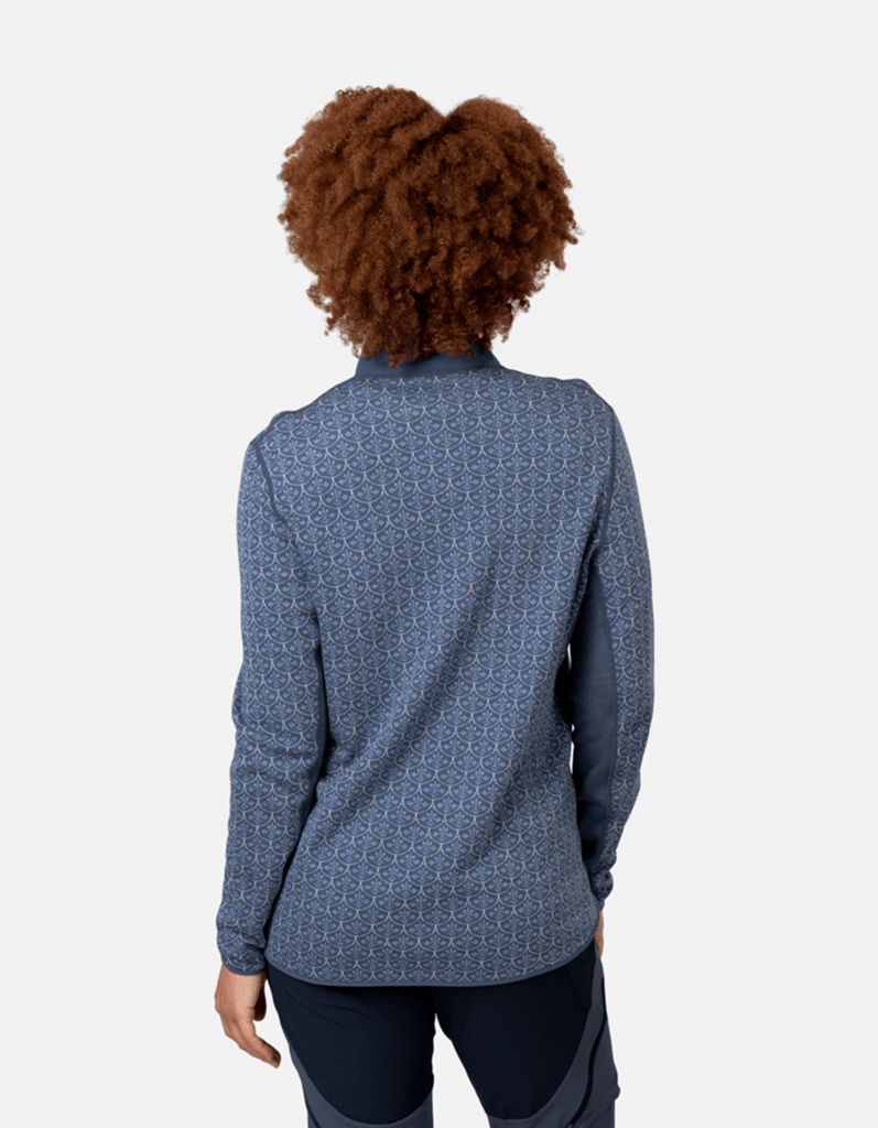 Kari Traa Sanne Light Wool Half Zip in BLAU