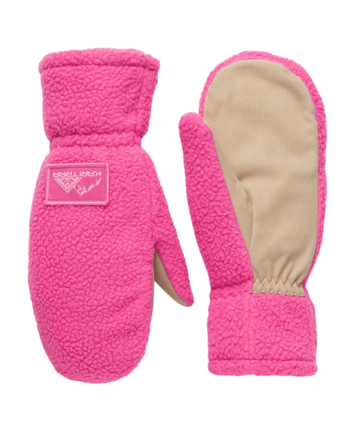 Kari Traa Rothe Pile Mittens in PINK
