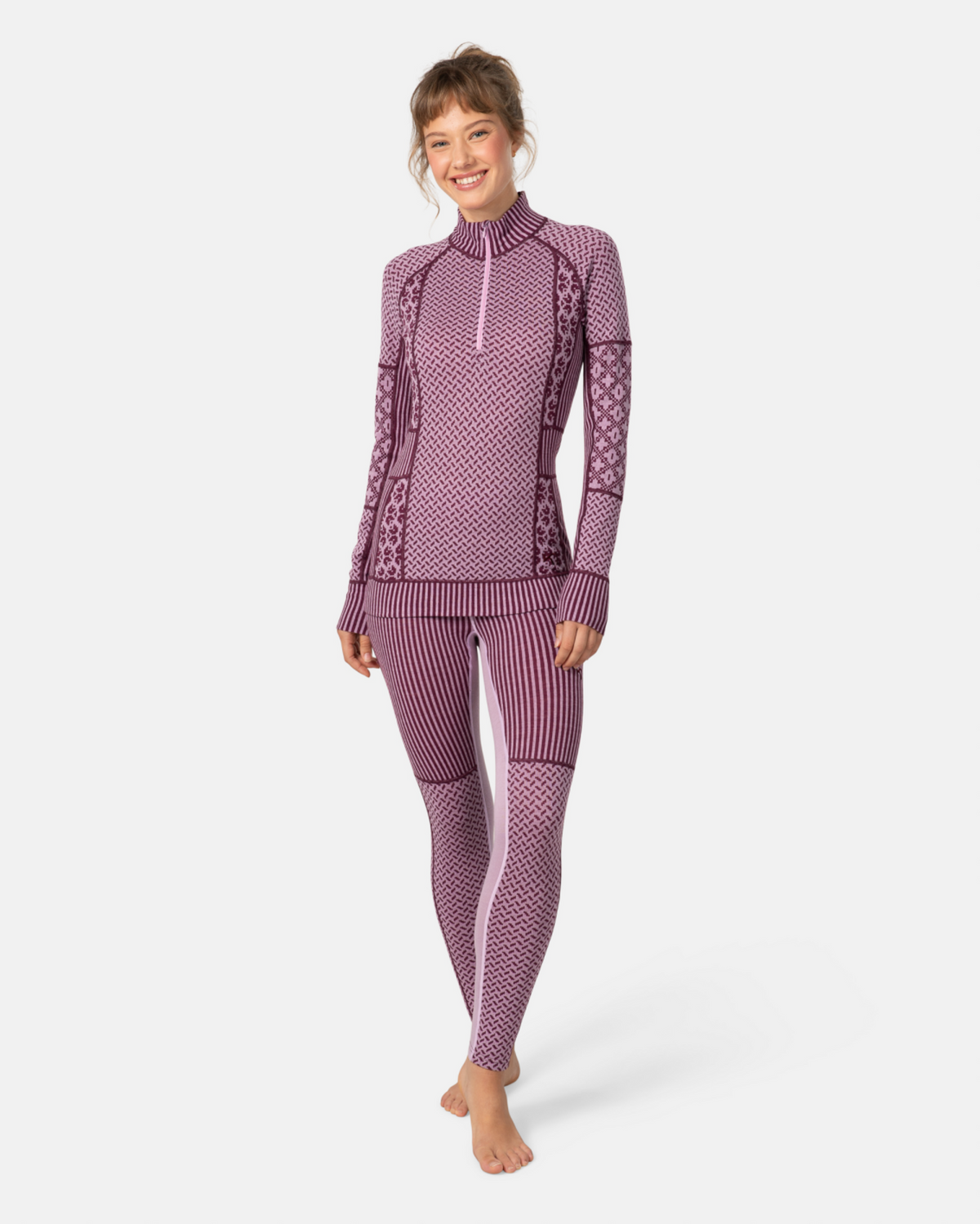 Kari Traa Smekker Half Zip in PINK