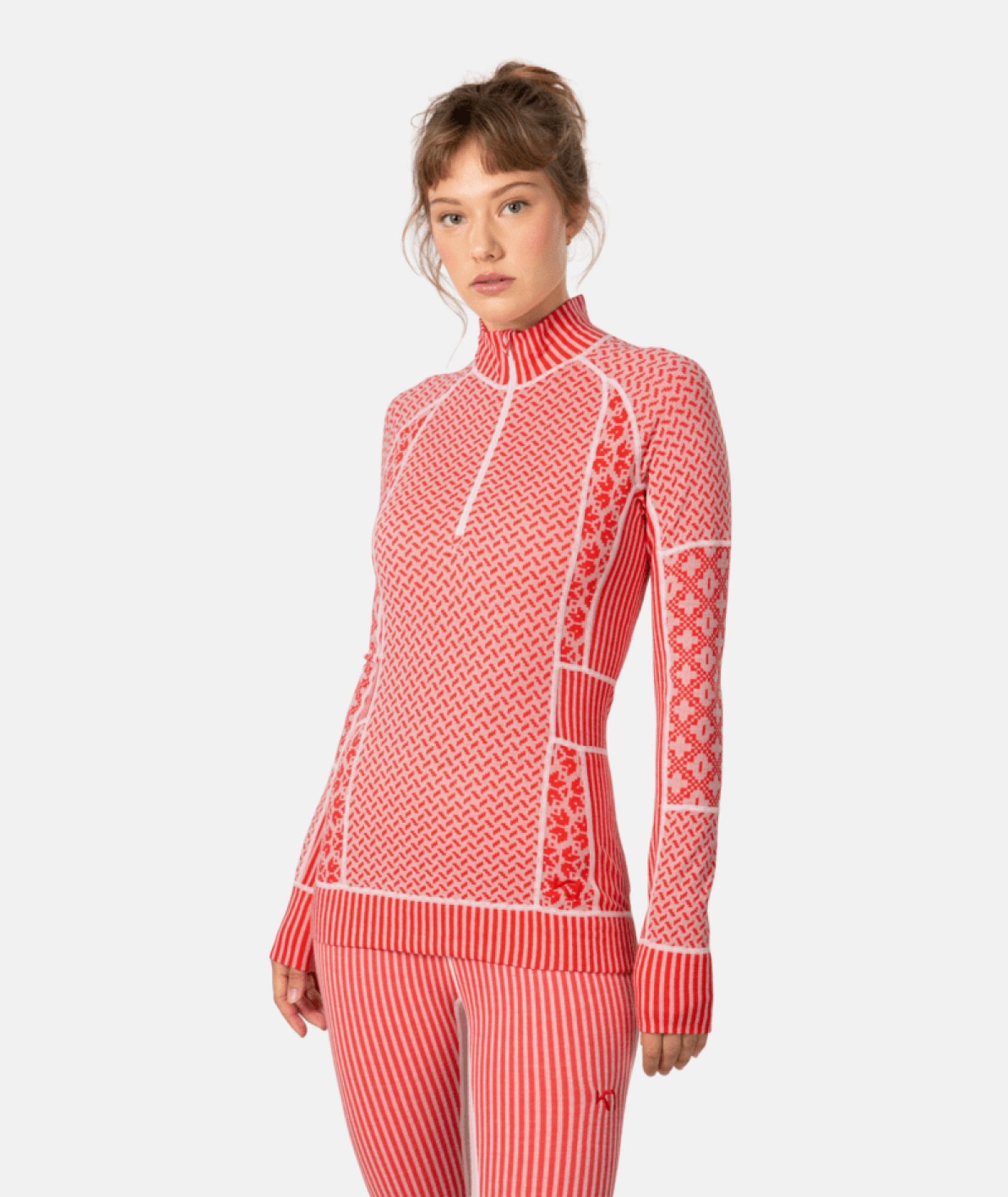 Kari Traa Smekker Half Zip in ROT
