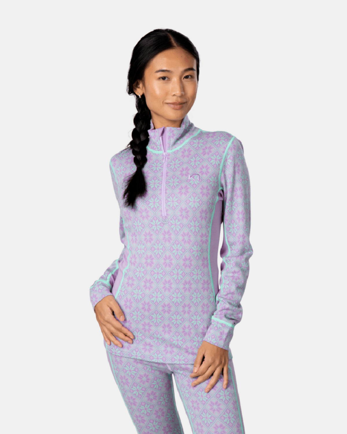 Kari Traa Rose Half Zip in VIOLETT