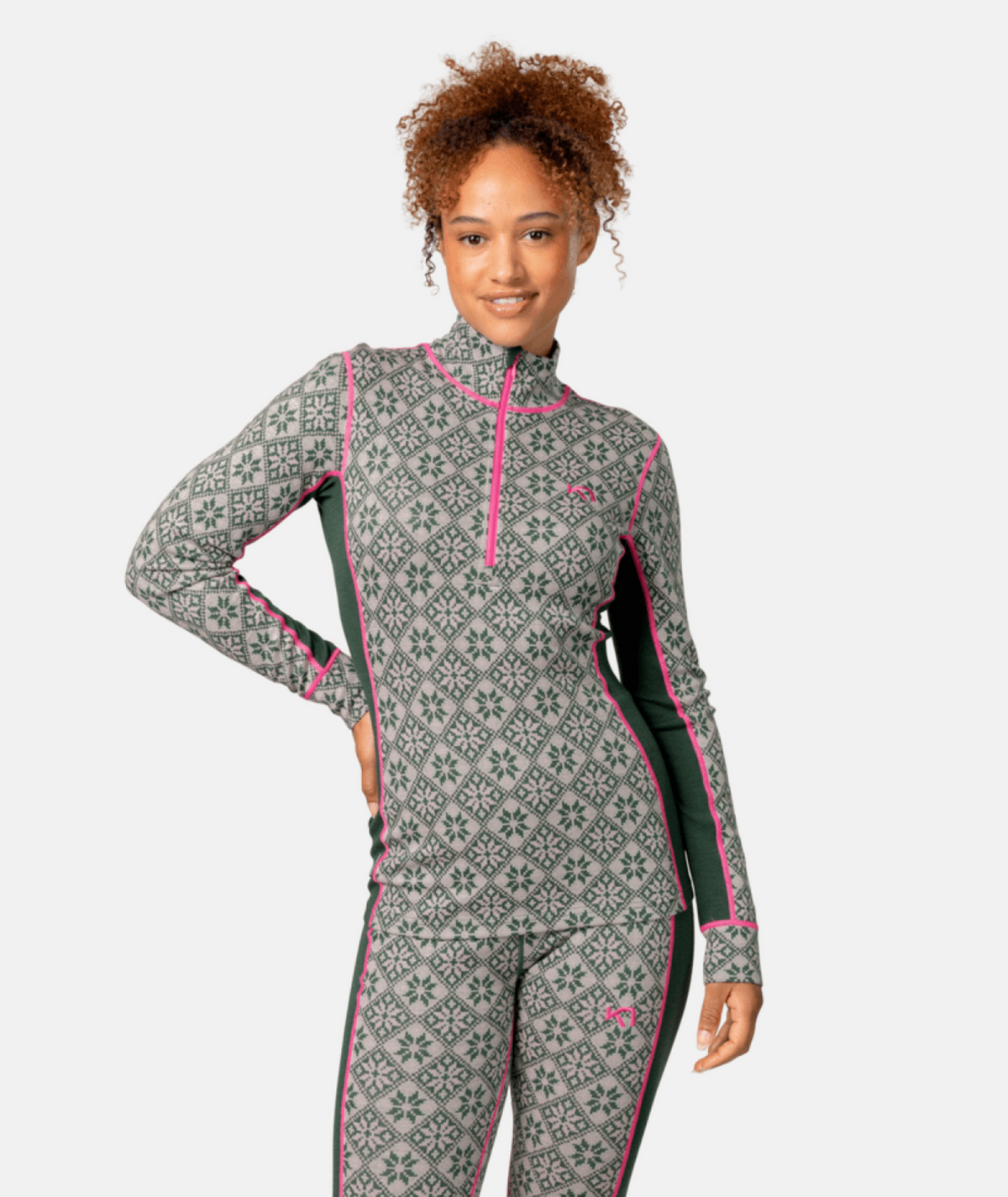 Kari Traa Rose Half Zip in GRÜN