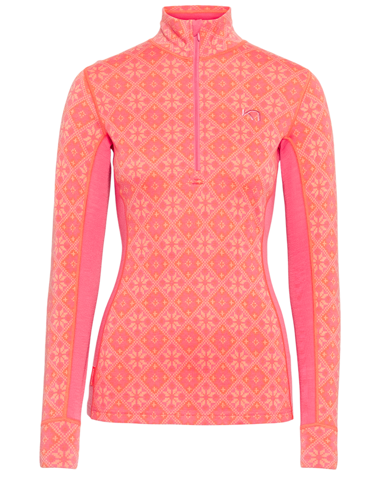 Kari Traa Rose Half Zip in PINK