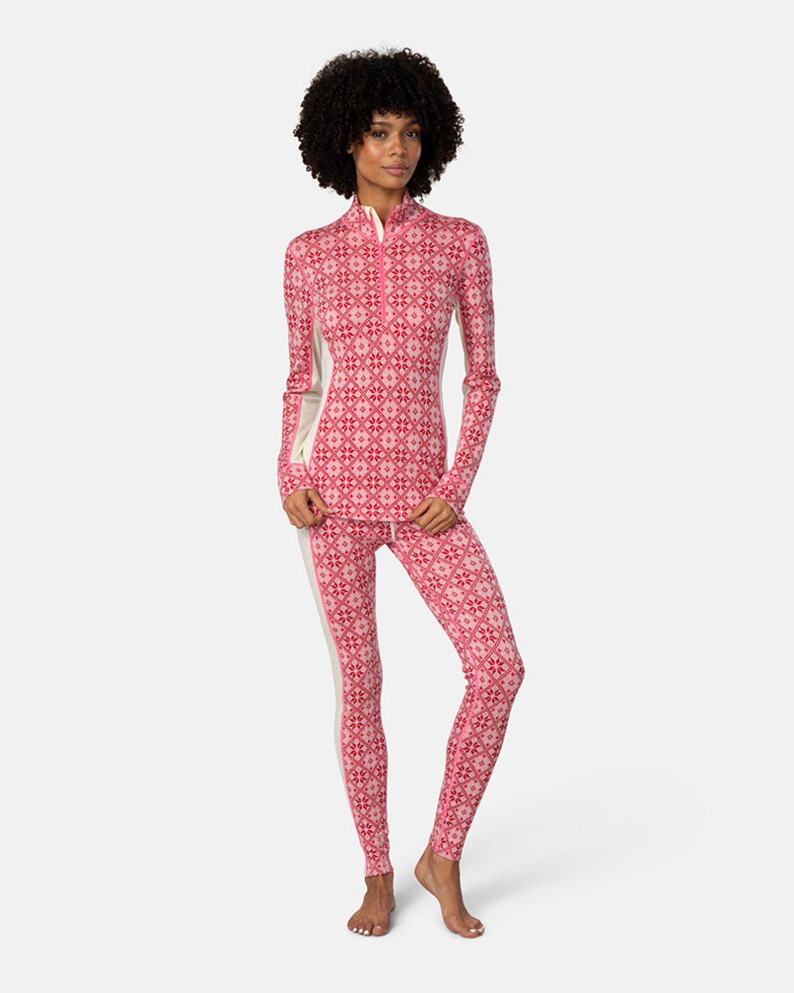 Kari Traa Rose Half Zip in PINK