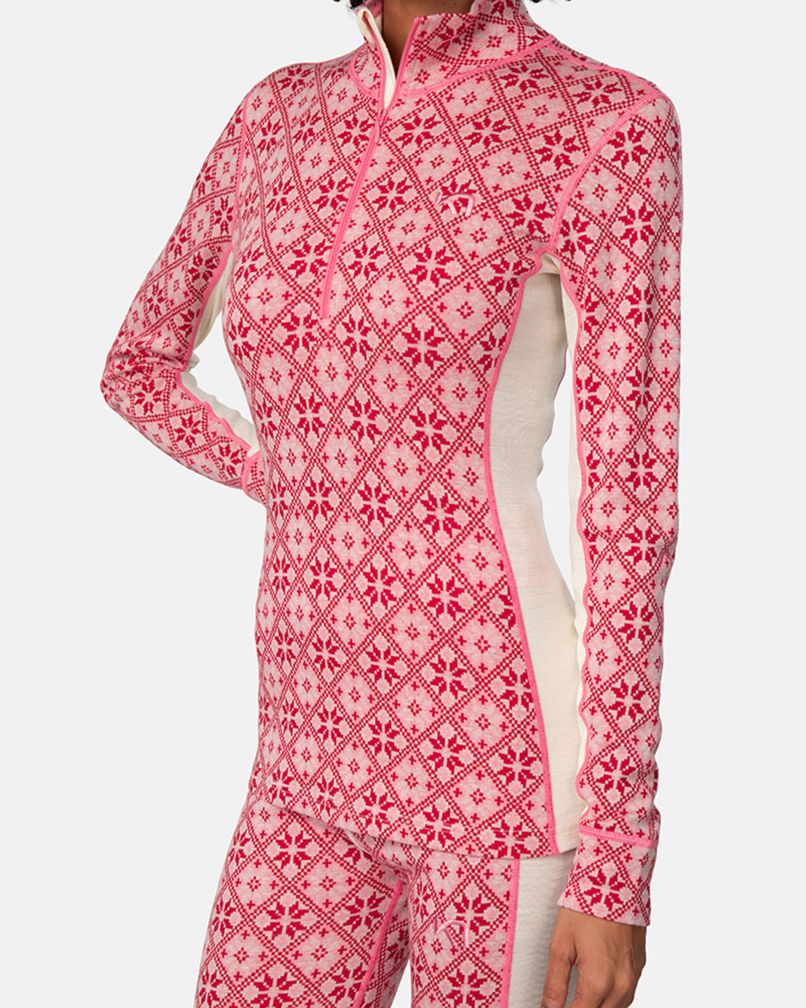 Kari Traa Rose Half Zip in PINK