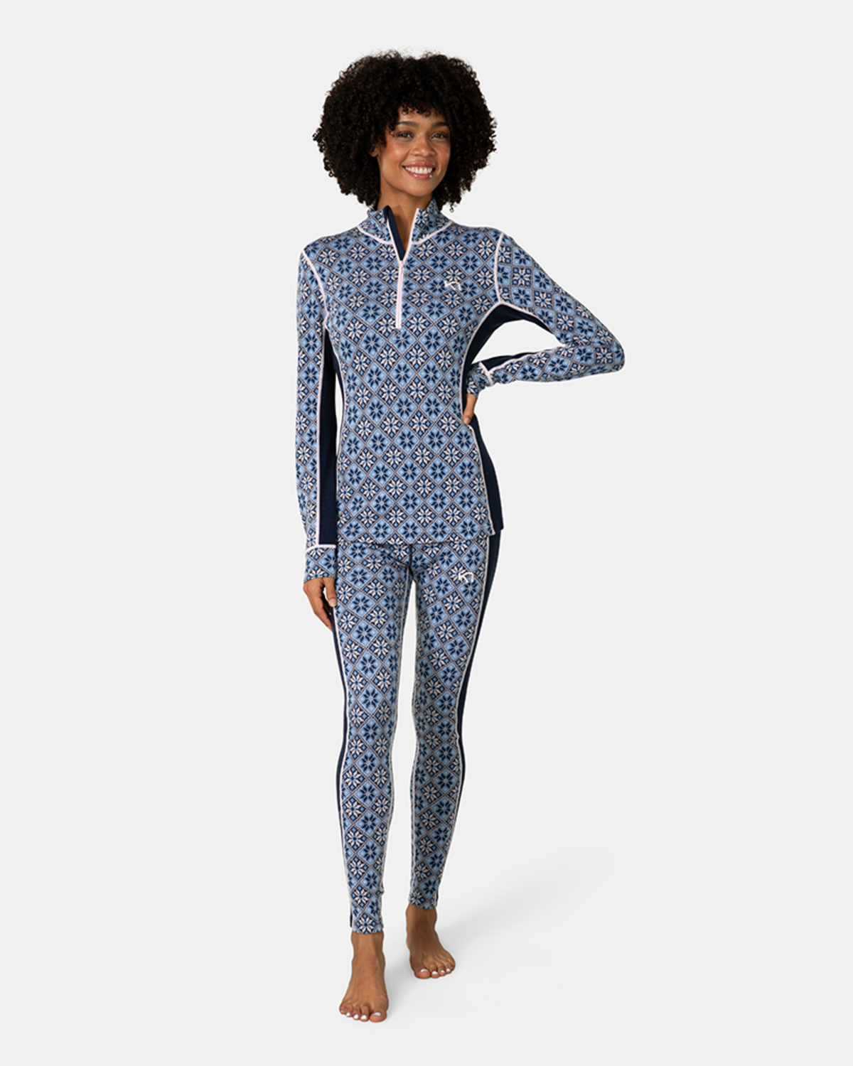 Kari Traa Rose Half Zip in BLAU