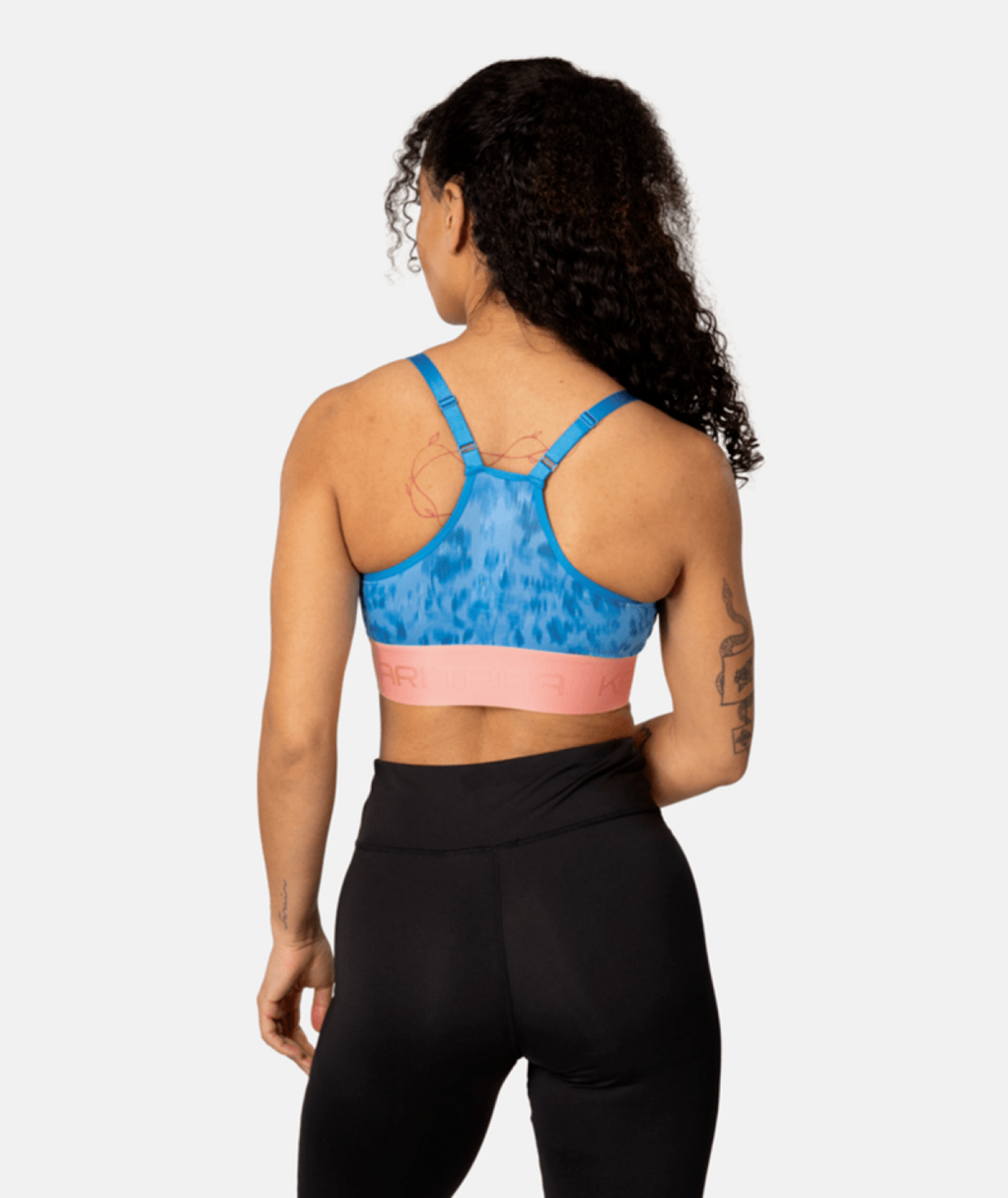 Kari Traa Froya Printed Sports Bra in BLAU