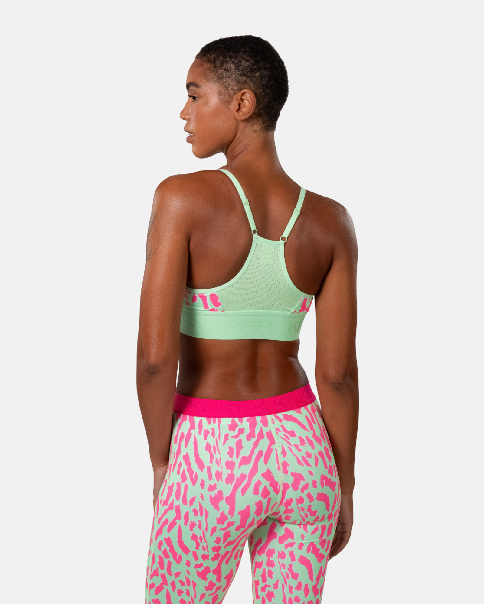 Kari Traa Var Printed Sports Bra in GRÜN