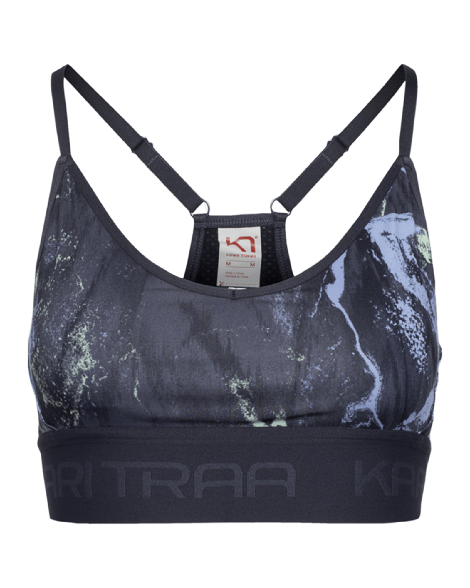 Kari Traa Var Printed Sports Bra in SCHWARZ