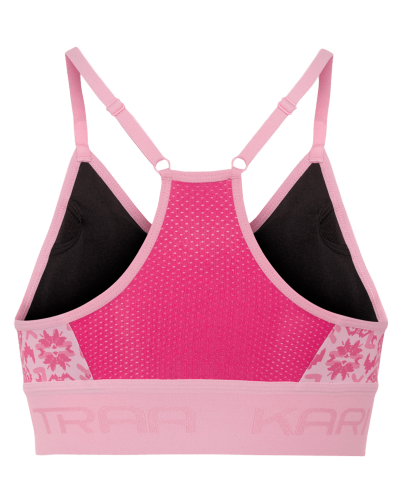 Kari Traa Var Printed Sports Bra in PINK