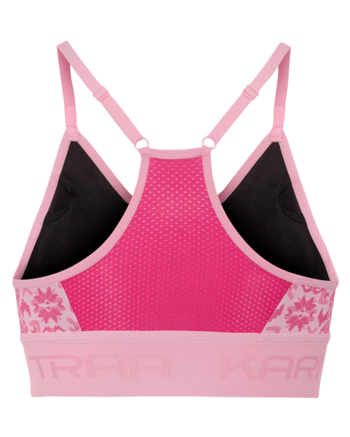 Kari Traa Var Printed Sports Bra in PINK