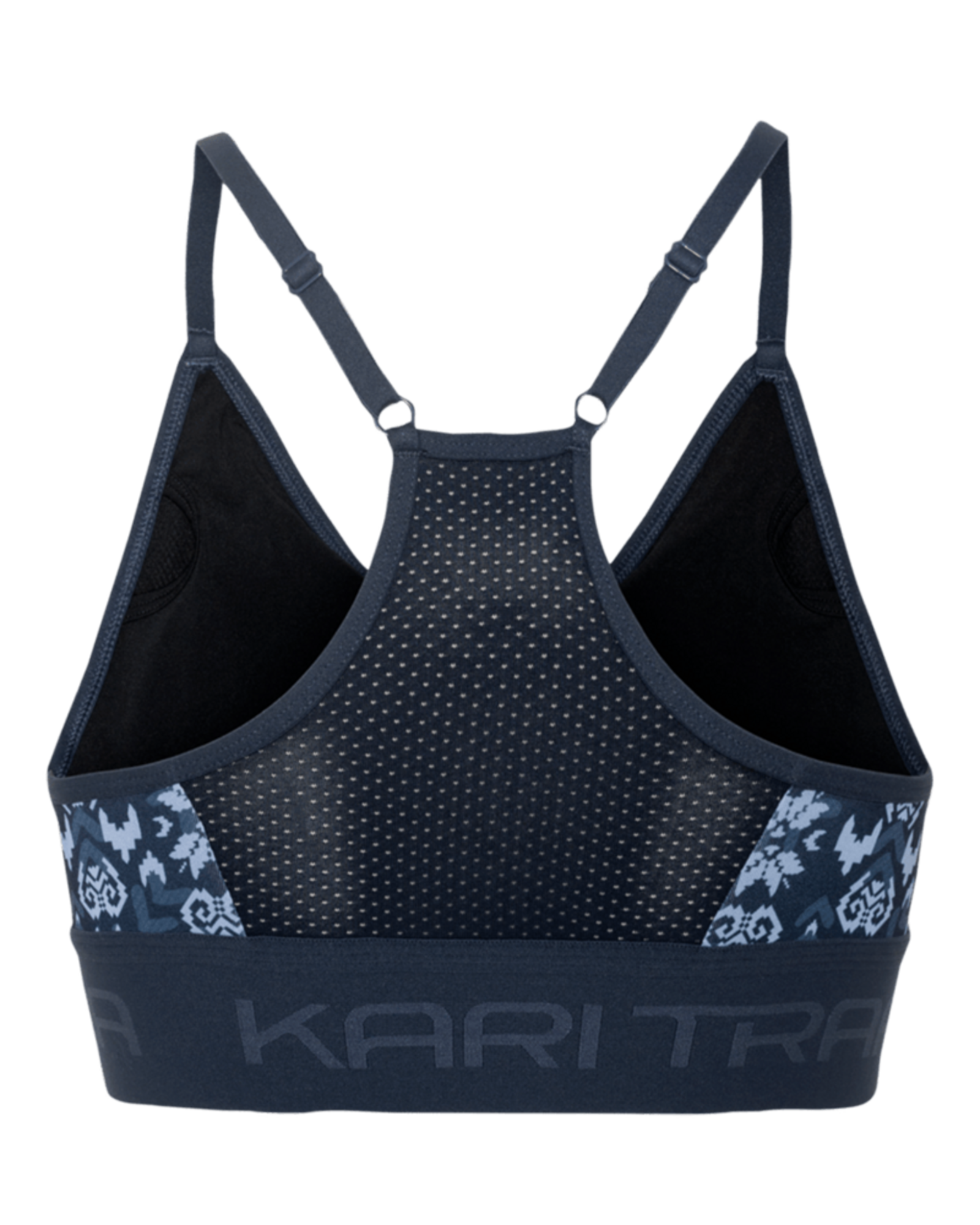Kari Traa Var Printed Sports Bra in BLAU