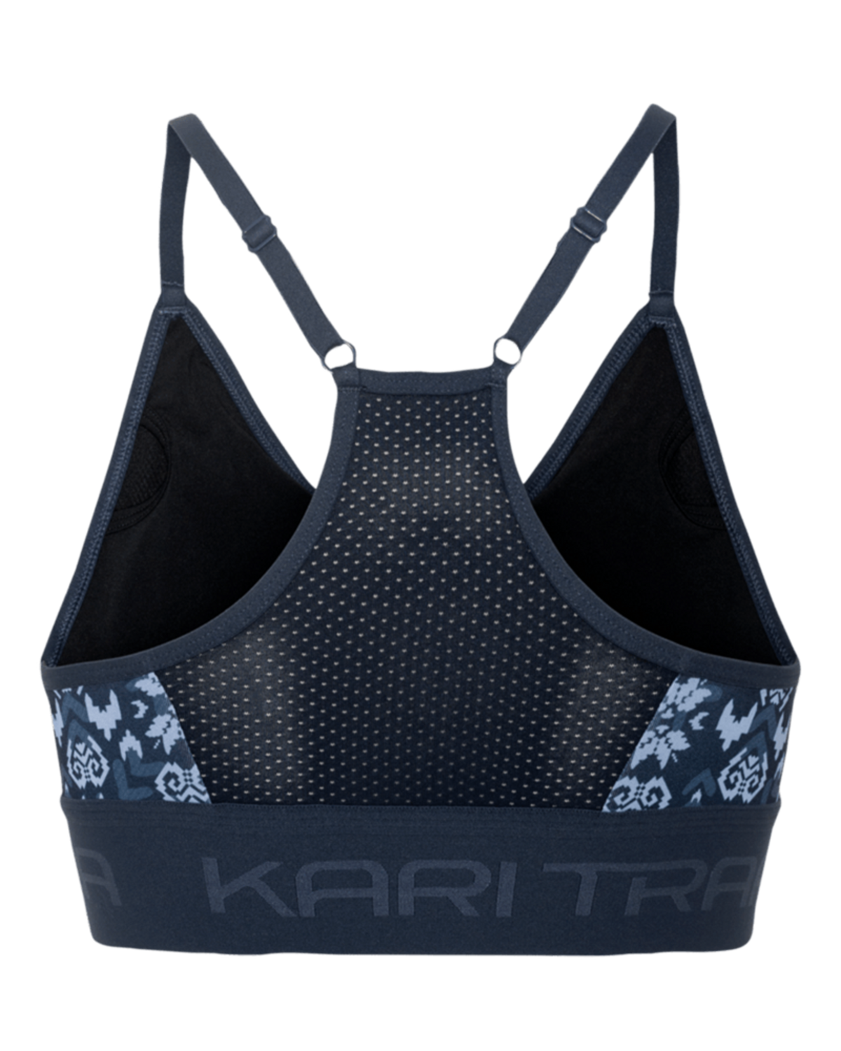 Kari Traa Var Printed Sports Bra in BLAU