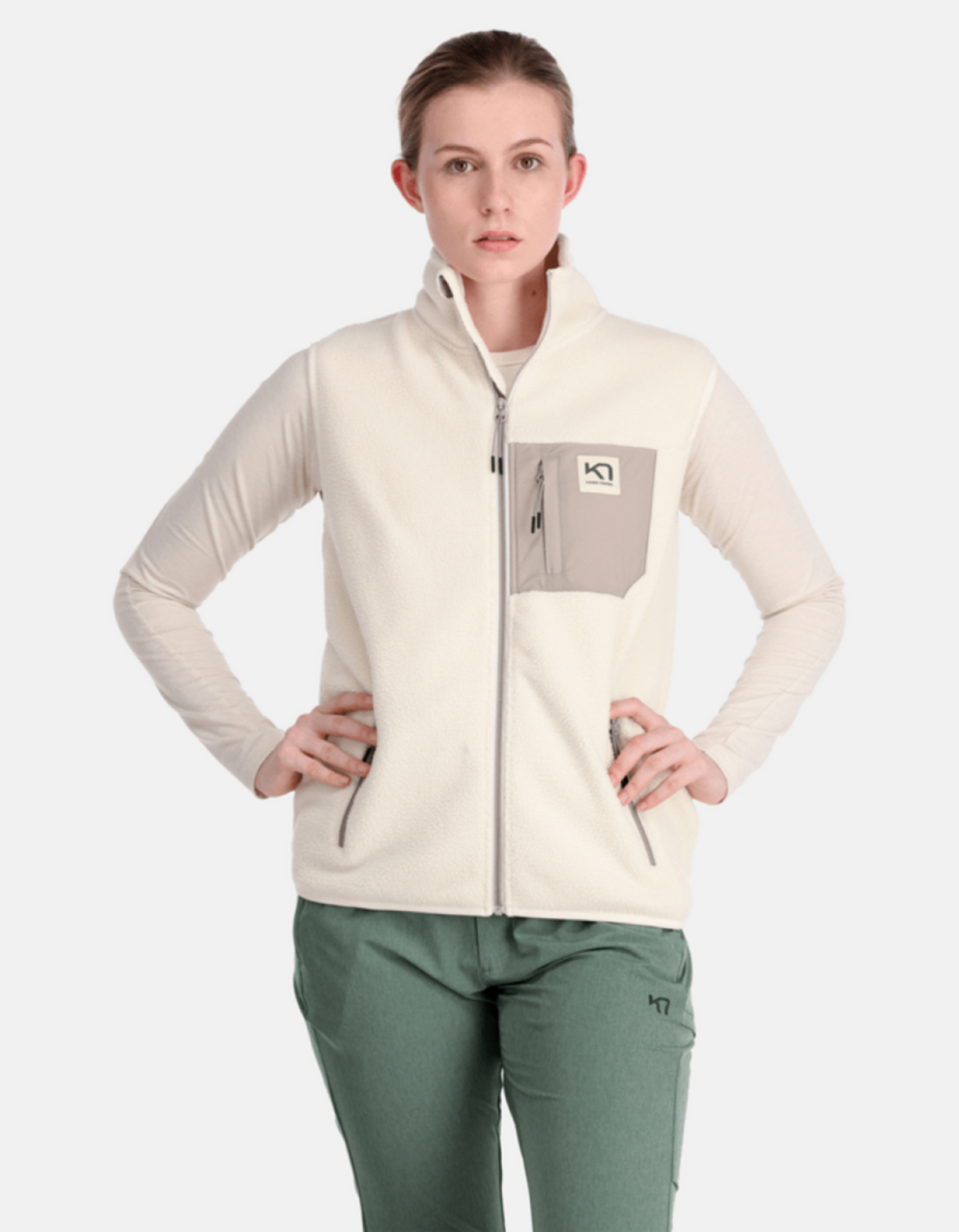 Kari Traa Rothe Vest in BEIGE