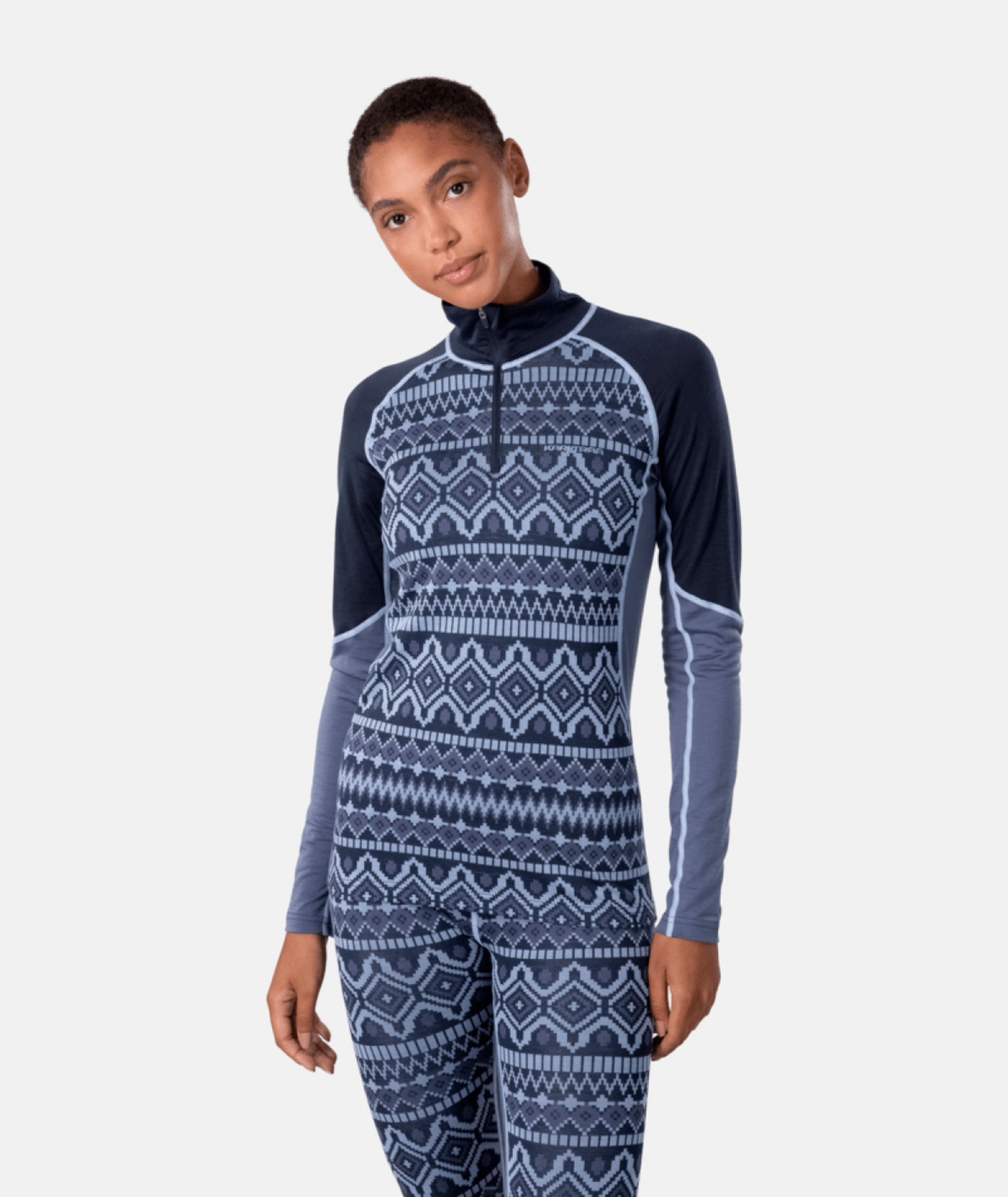 Kari Traa Malia Half Zip in GRAU