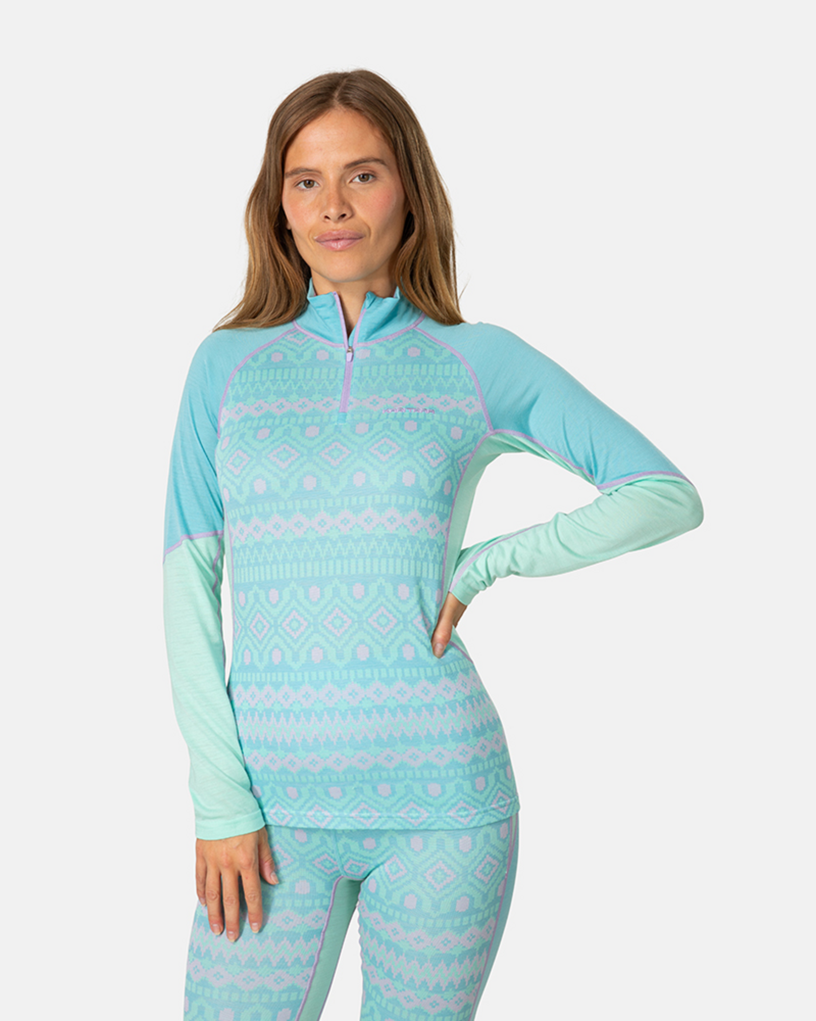 Kari Traa Malia Half Zip in BLAU