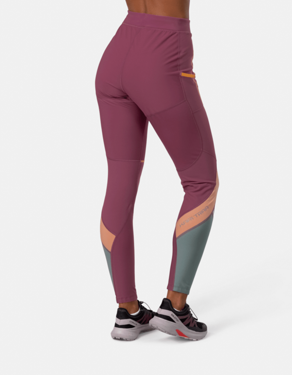Kari Traa Tirill Hybrid Tights in BRAUN