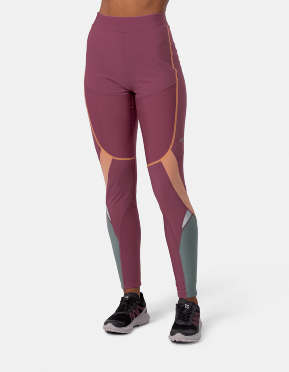 Kari Traa Tirill Hybrid Tights in BRAUN