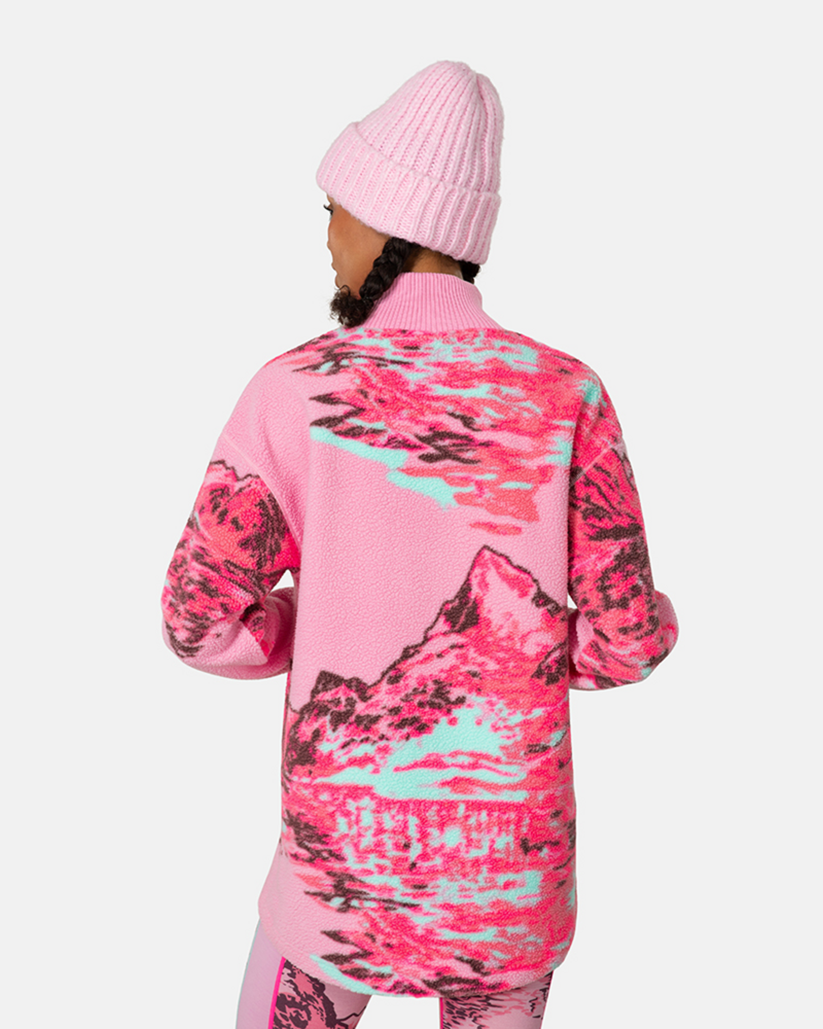 Kari Traa Ruthie Midlayer Half Zip in PINK