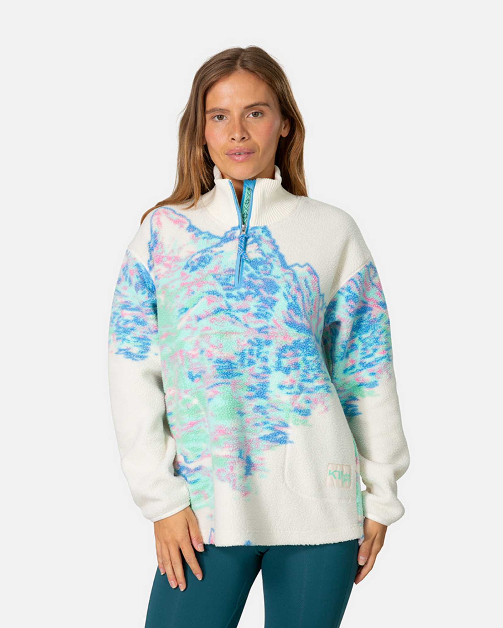 Kari Traa Ruthie Midlayer Half Zip in WEISS