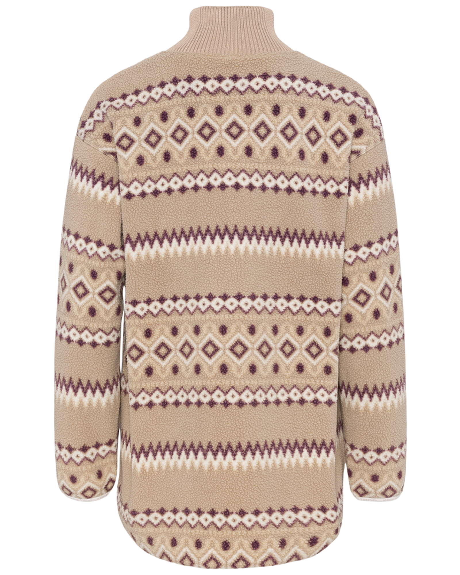 Kari Traa Ruthie Midlayer Half Zip in BEIGE