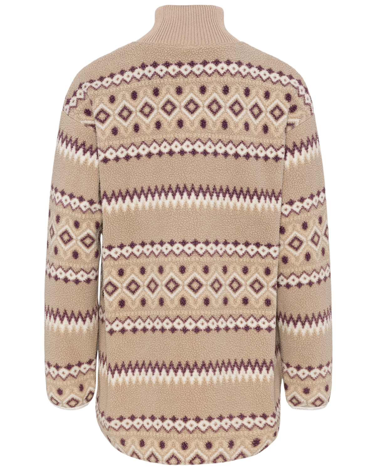 Kari Traa Ruthie Midlayer Half Zip in BEIGE