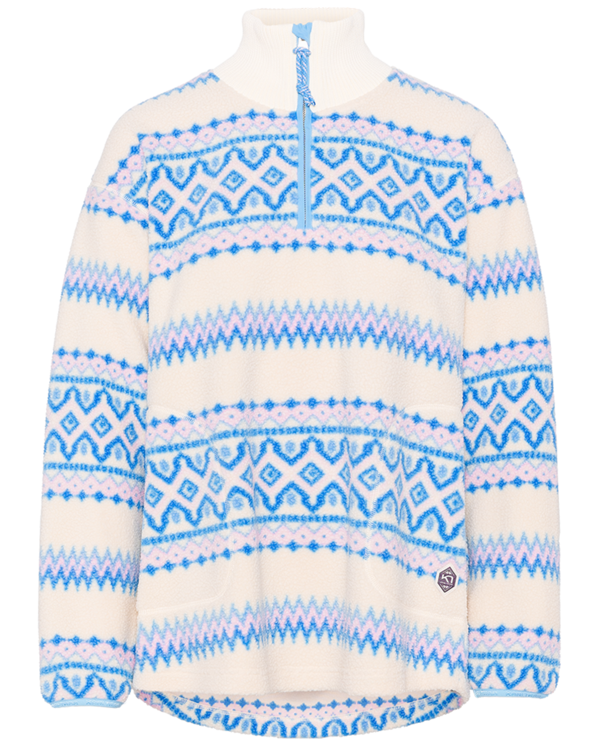 Kari Traa Ruthie Midlayer Half Zip in BEIGE