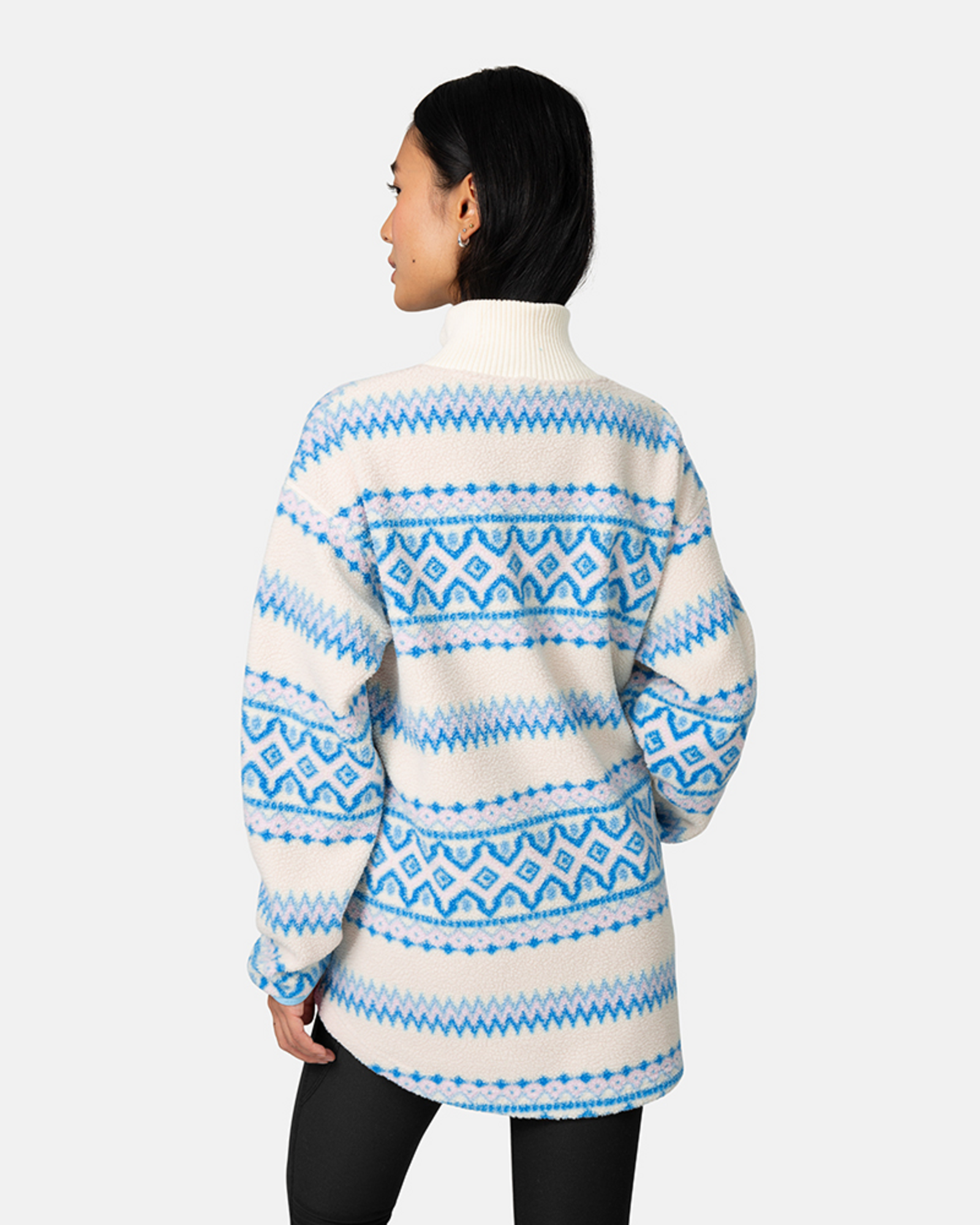 Kari Traa Ruthie Midlayer Half Zip in BEIGE