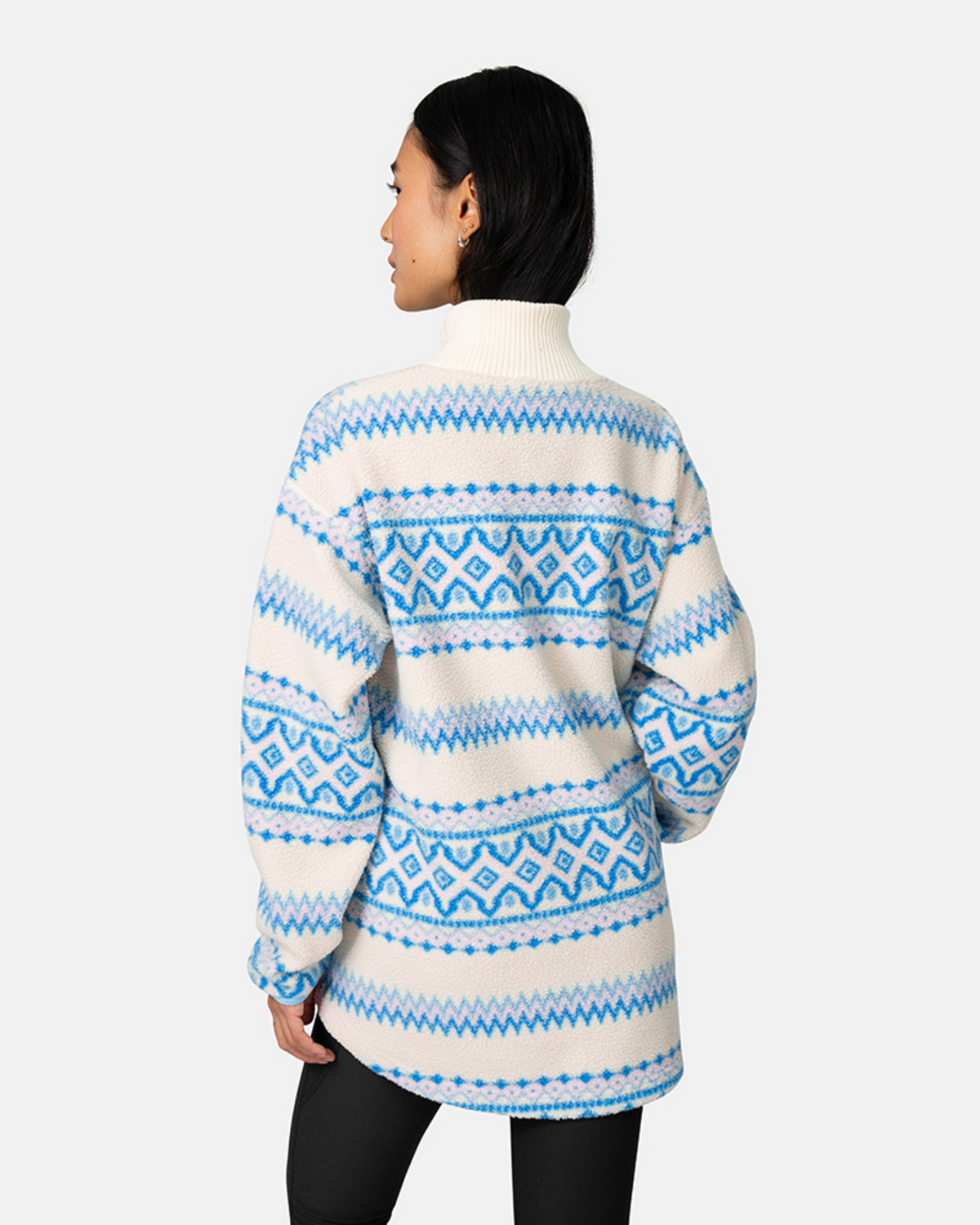 Kari Traa Ruthie Midlayer Half Zip in BEIGE