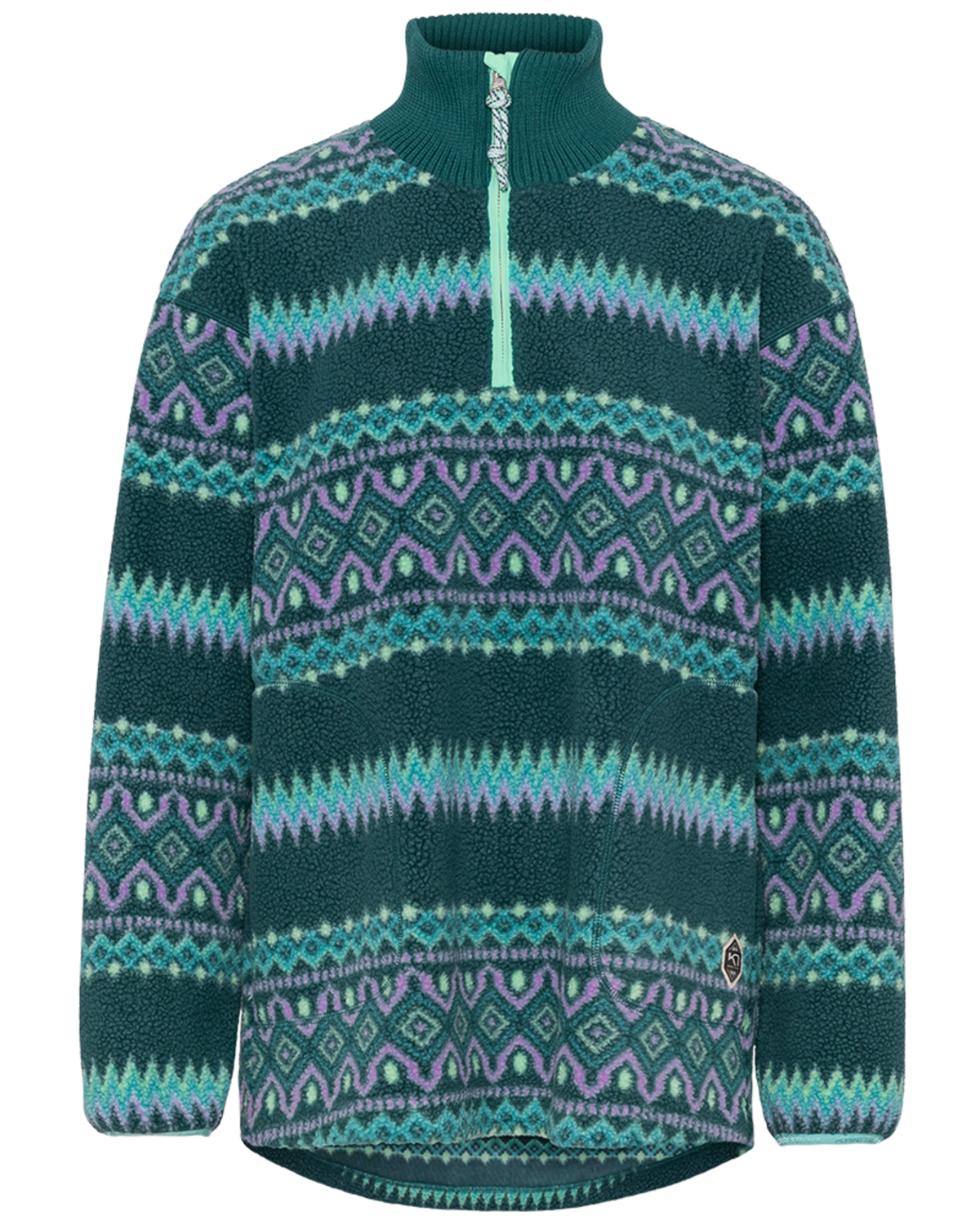 Kari Traa Ruthie Midlayer Half Zip in GRÜN