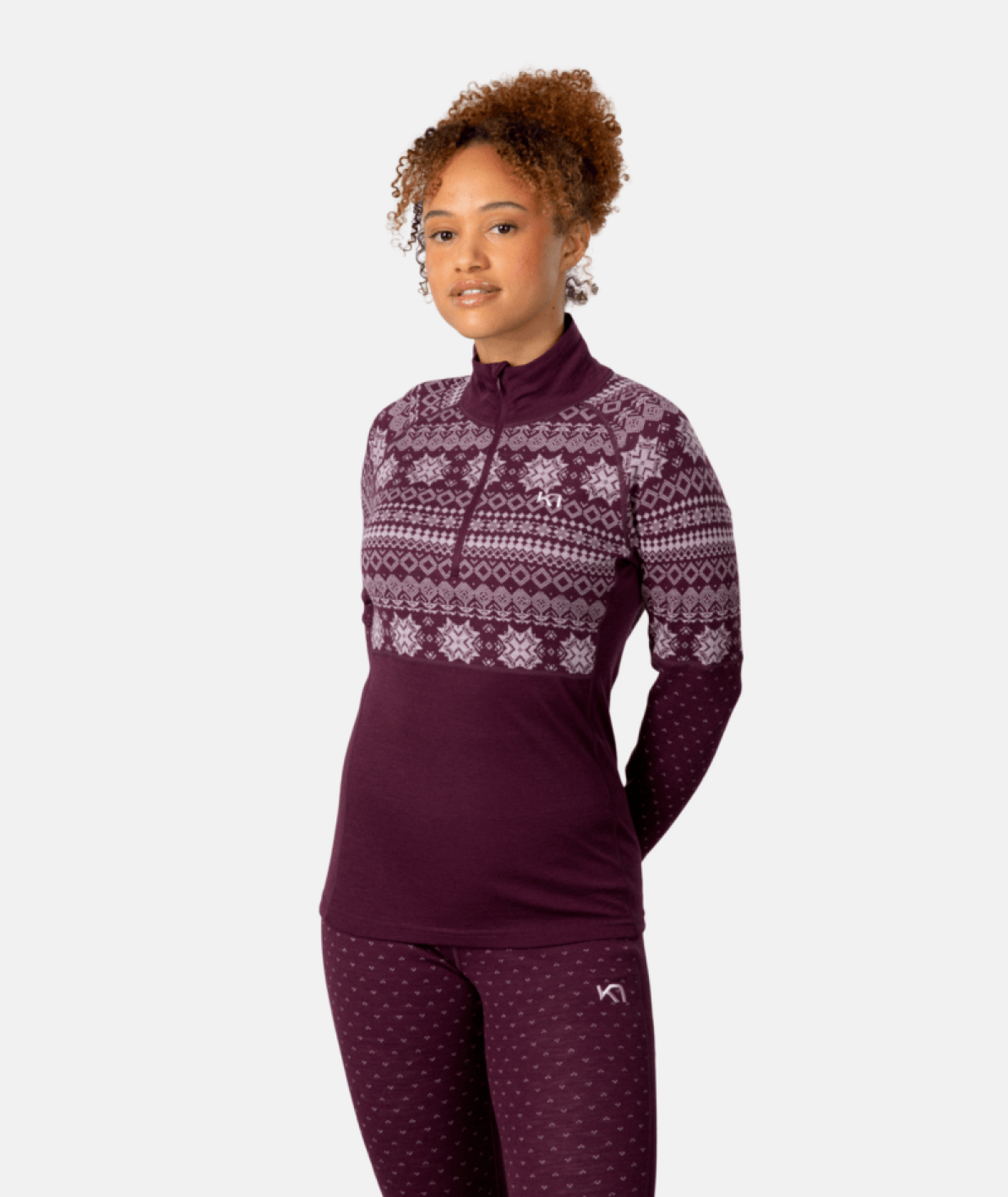Kari Traa Vilma Half Zip in VIOLETT