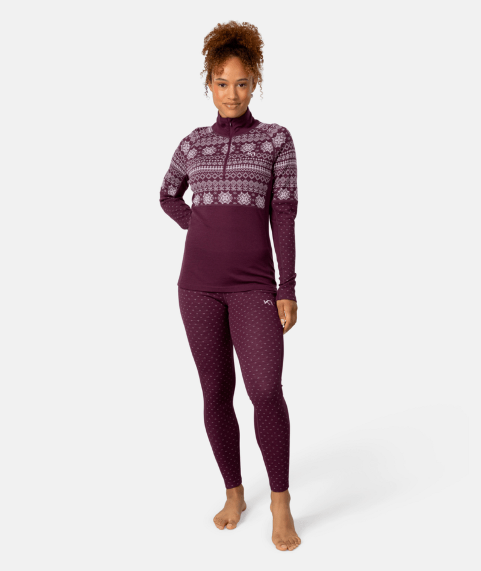Kari Traa Vilma Half Zip in VIOLETT