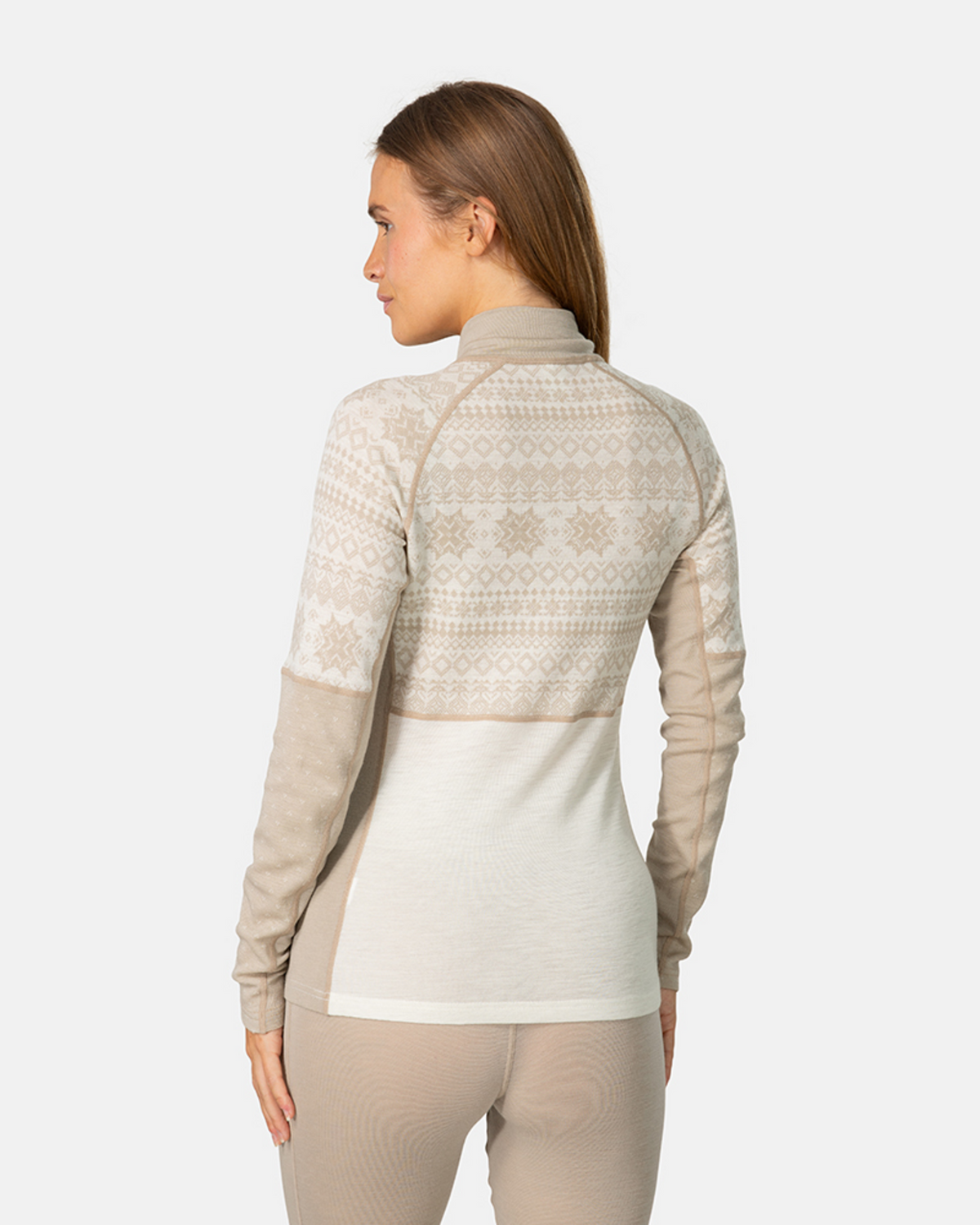 Kari Traa Vilma Half Zip in BEIGE