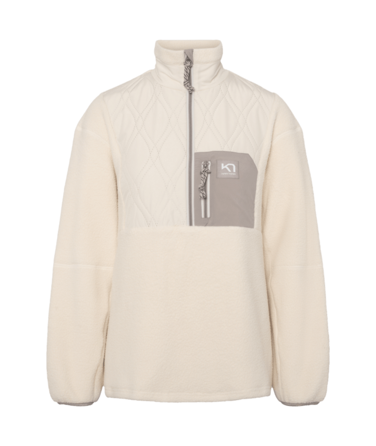 Kari Traa Rothe Half Zip in BEIGE