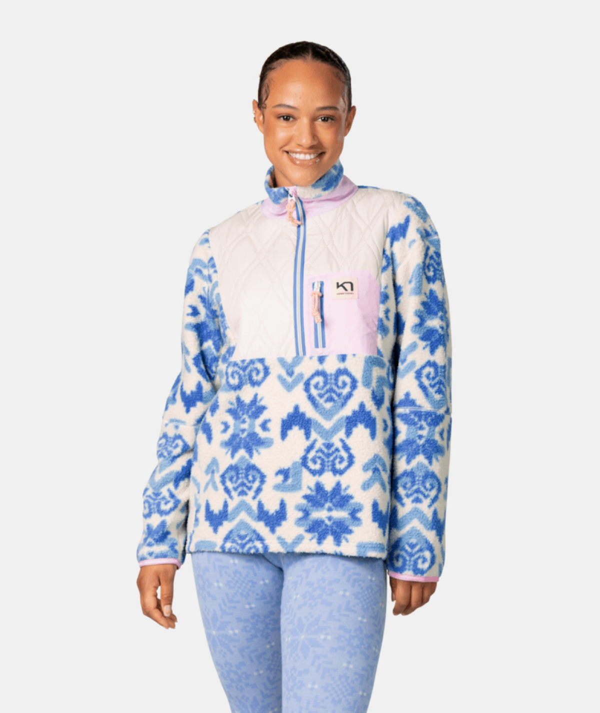 Kari Traa Rothe Half Zip in BLAU