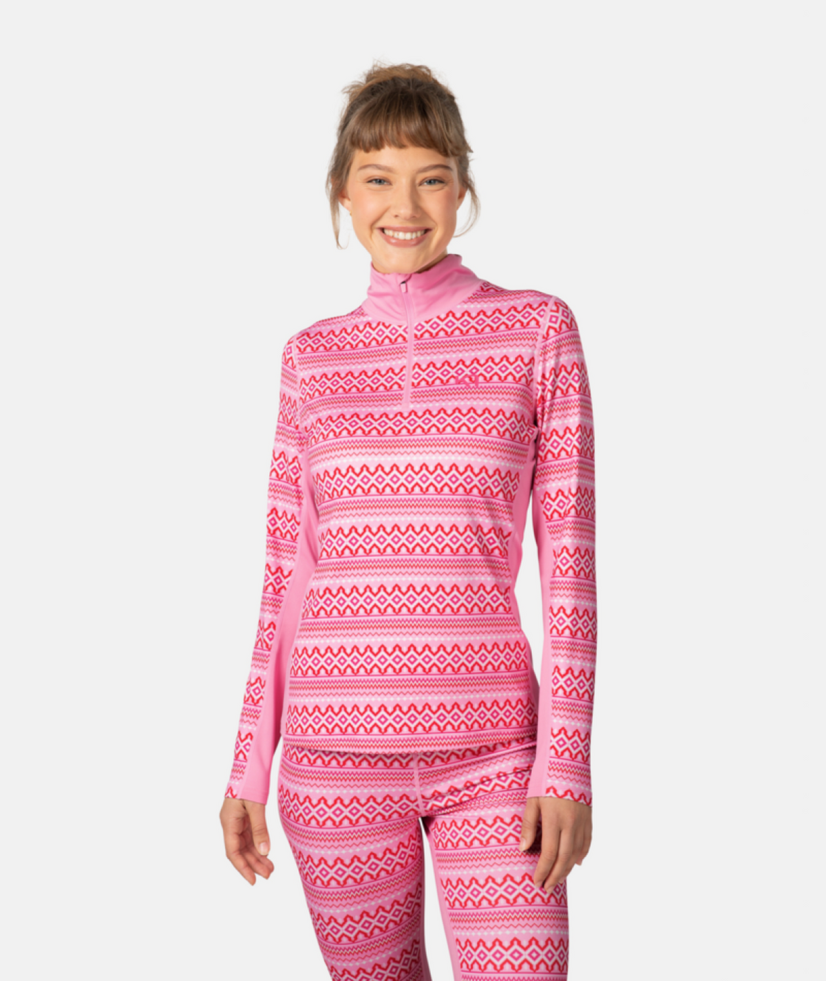 Kari Traa Lilja Half Zip in PINK