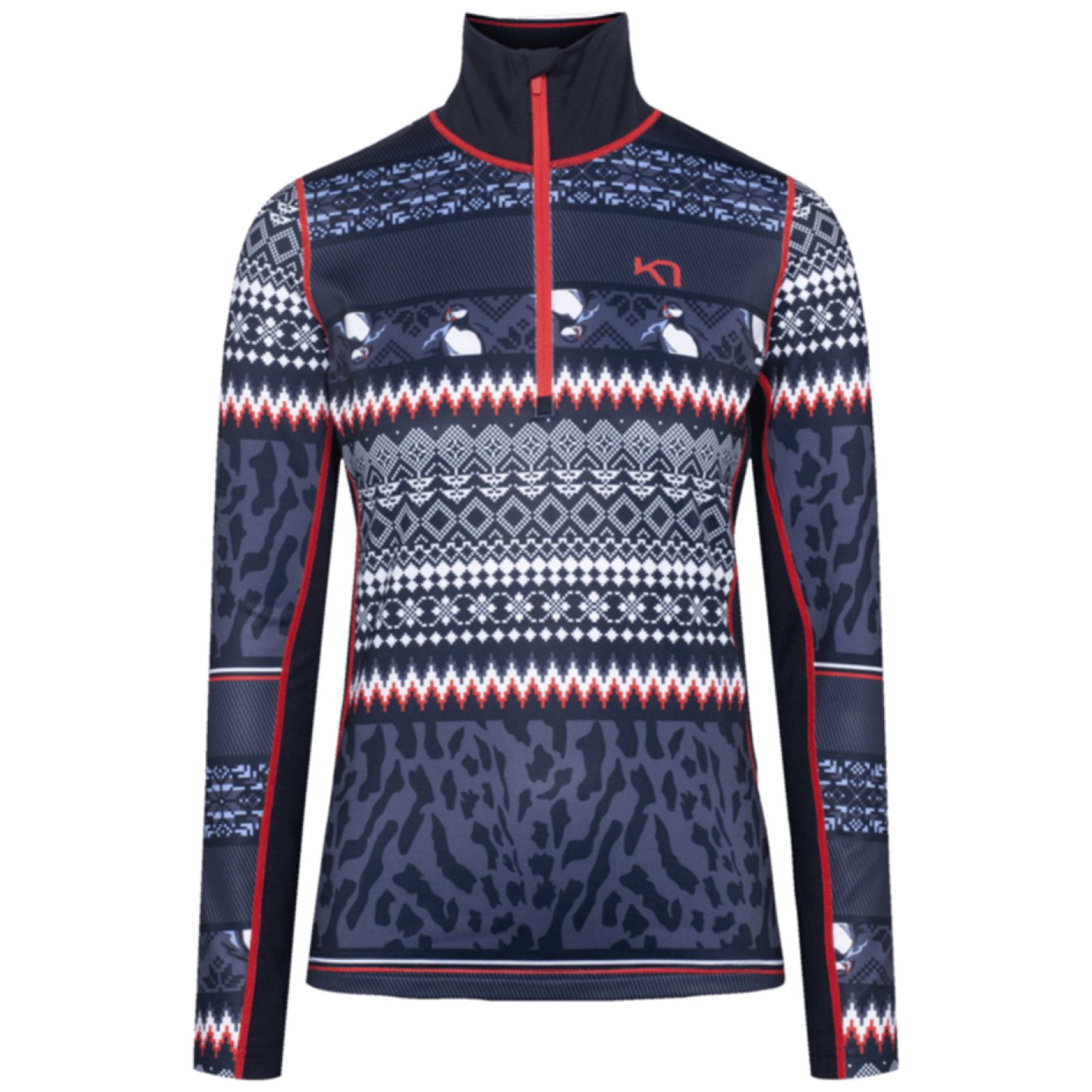 Kari Traa Lilja Half Zip in BLAU