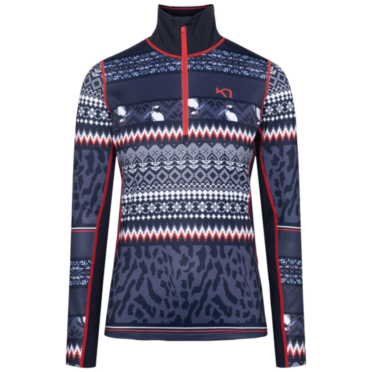 Kari Traa Lilja Half Zip in BLAU