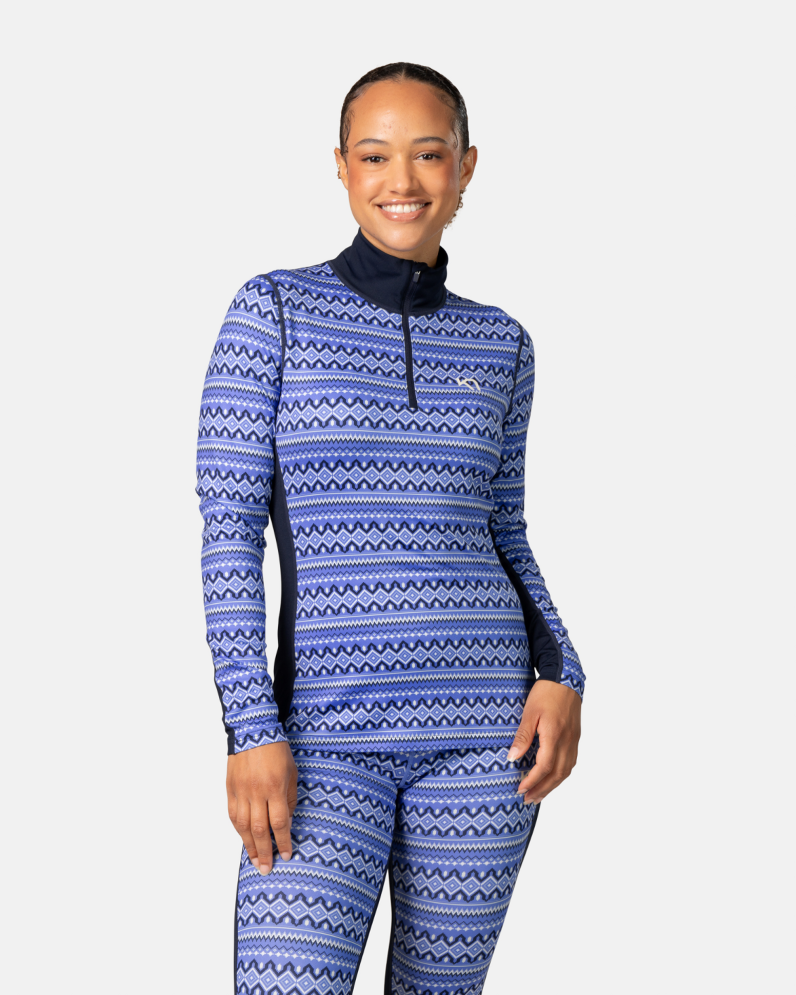 Kari Traa Lilja Half Zip in BLAU